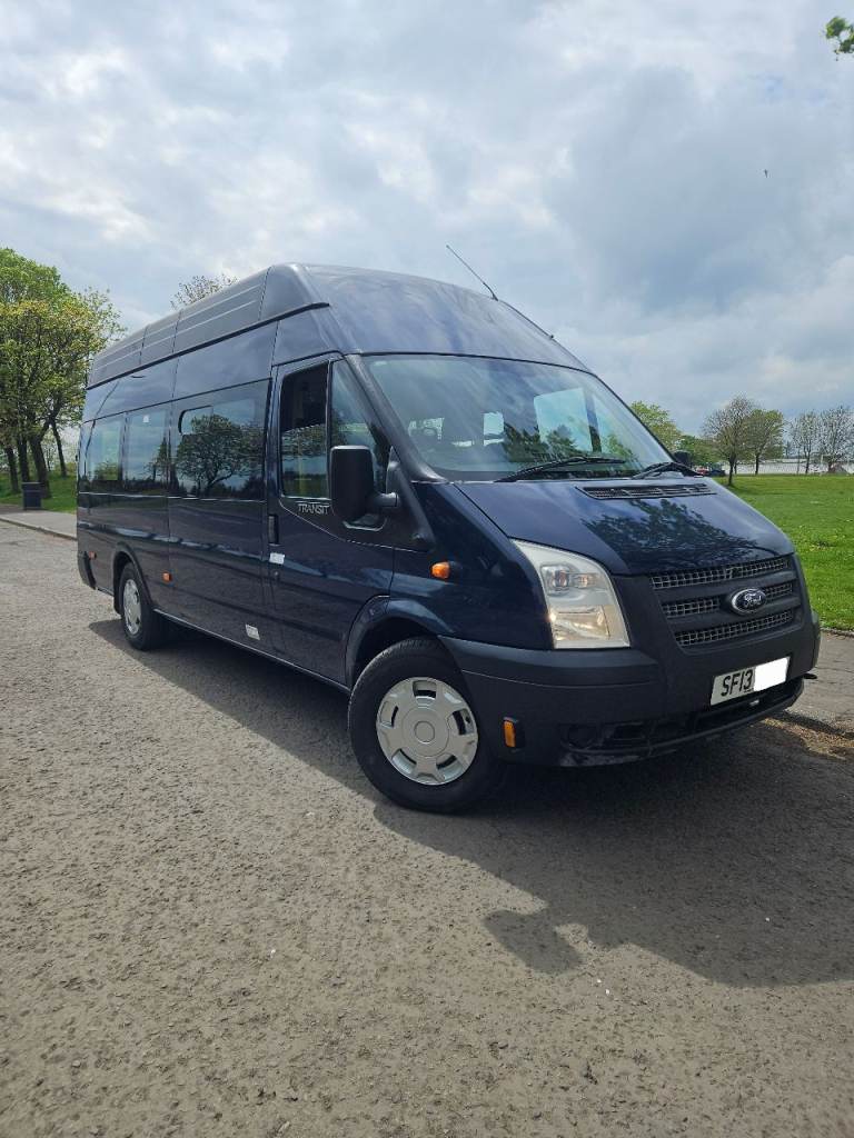 13/ reg transit t350 lwb 9 seats minibus disabled access sim crafter master sprinter iveco