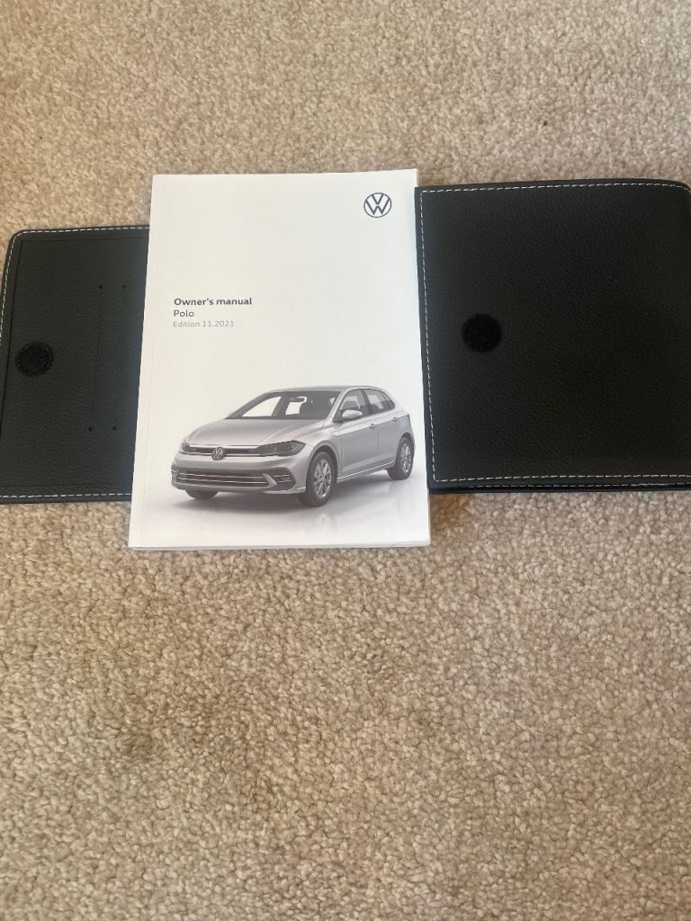 VW polo 2019 onwards, owners manual and case