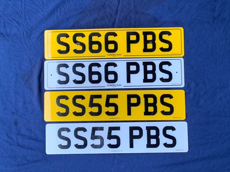 Matching Private Number Plates : SS55PBS & SS66PBS  No VAT