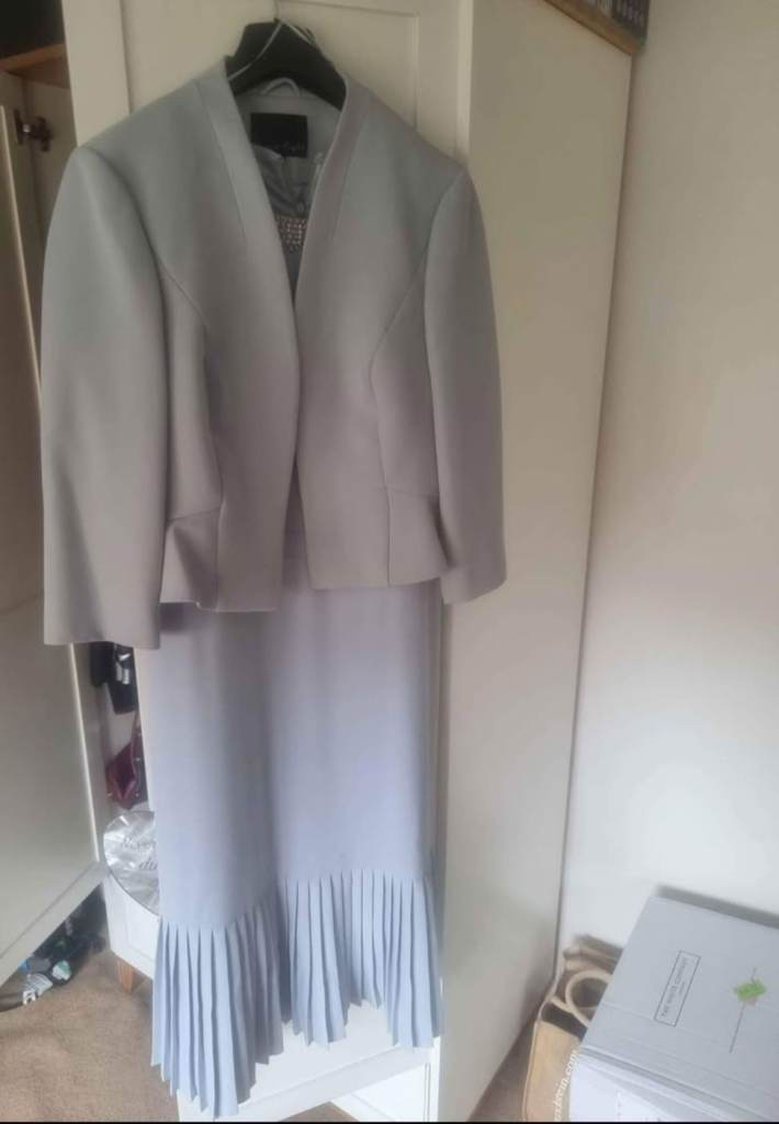 Phase Eight mineral blue outfit