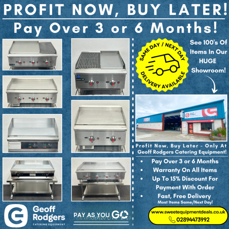 Huge Range Of New & Used Commercial Griddles / Hot Plates - Pay Over 3 or 6 Months, Free Delivery!