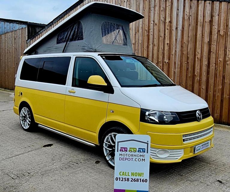 VW T5.1 T28 SWB pop top camper 2014 77k 4 berth/5 belt 