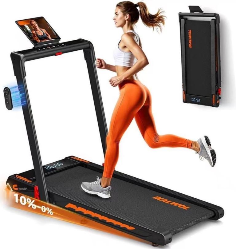 Kalwoll Foldable Treadmill with Speaker and Incline – New