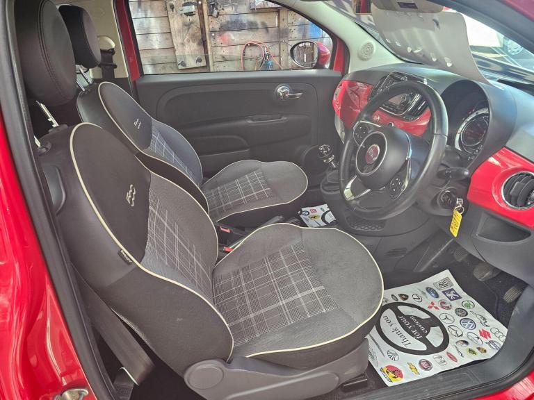 2017 Fiat 500 1.2 Lounge Euro 6 (s/s) 3dr HATCHBACK Petrol Manual