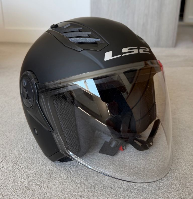 LS2 Airflow 2 motorbike helmet, worn twice, like new, Large