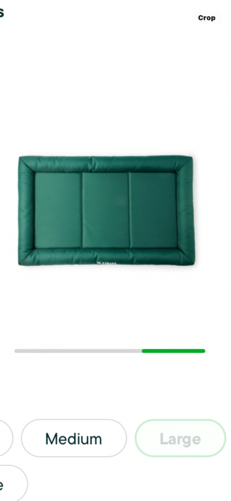 3 peaks green dog / puppy crate mat medium 