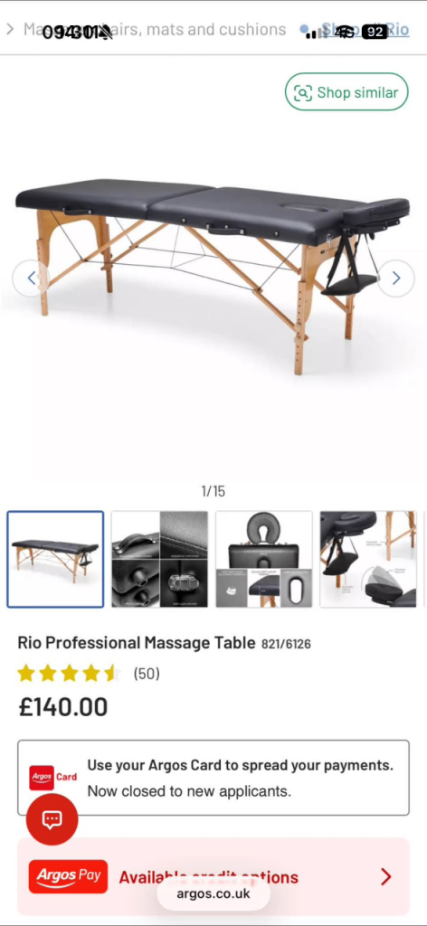 Rio massage table