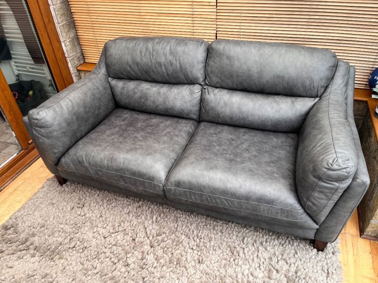 REDUCED Sofology Torrington 2.5 seater leather sofa