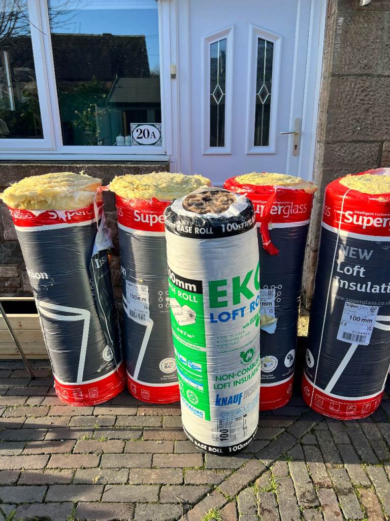 5 x rolls of loft insulation