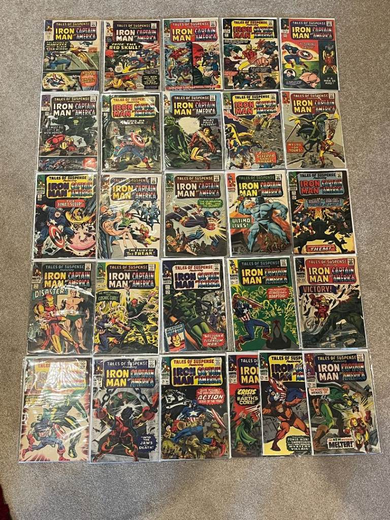 Tales of Suspense 64-89 x26 run - Silver Age Marvel Comics- mid grade all cents copies   
