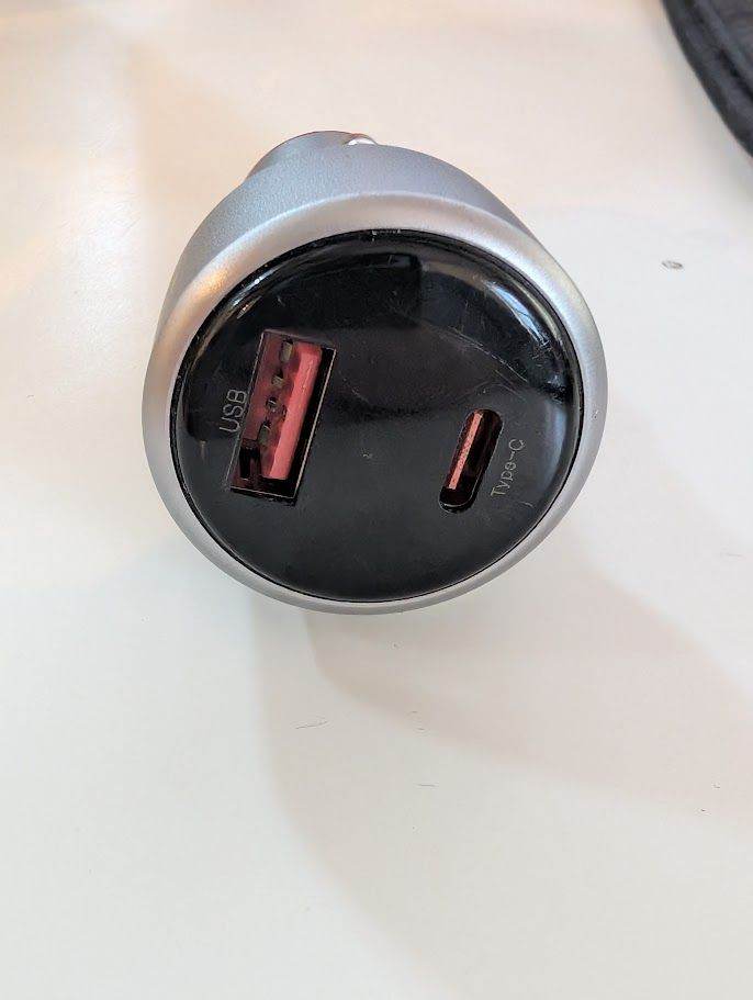 USB Type-C 120W Car Charger cigarette lighter plug