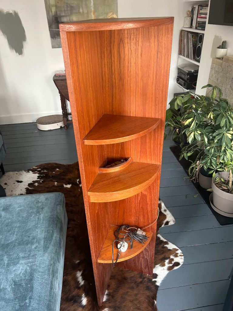 G Plan vintage mid century teak corner unit