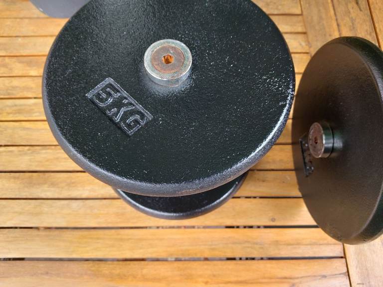 Pair of 5KG Dumbbells – Black, Good Condition