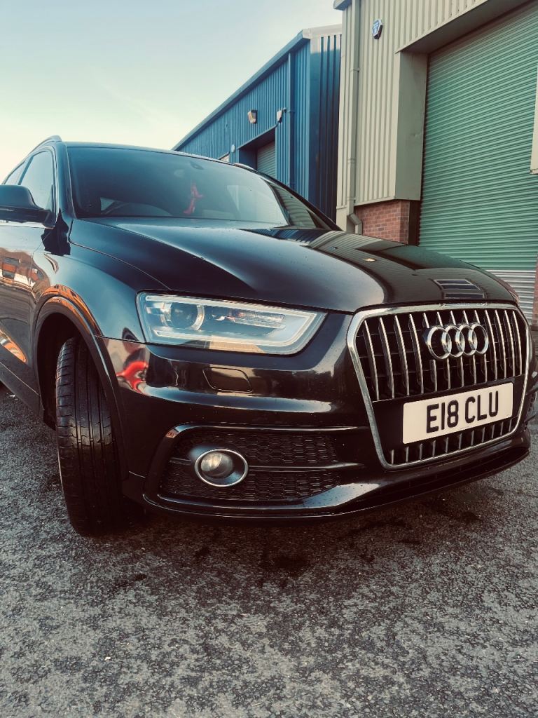 Black Stunning manual Audi Q3 S line Suv 
