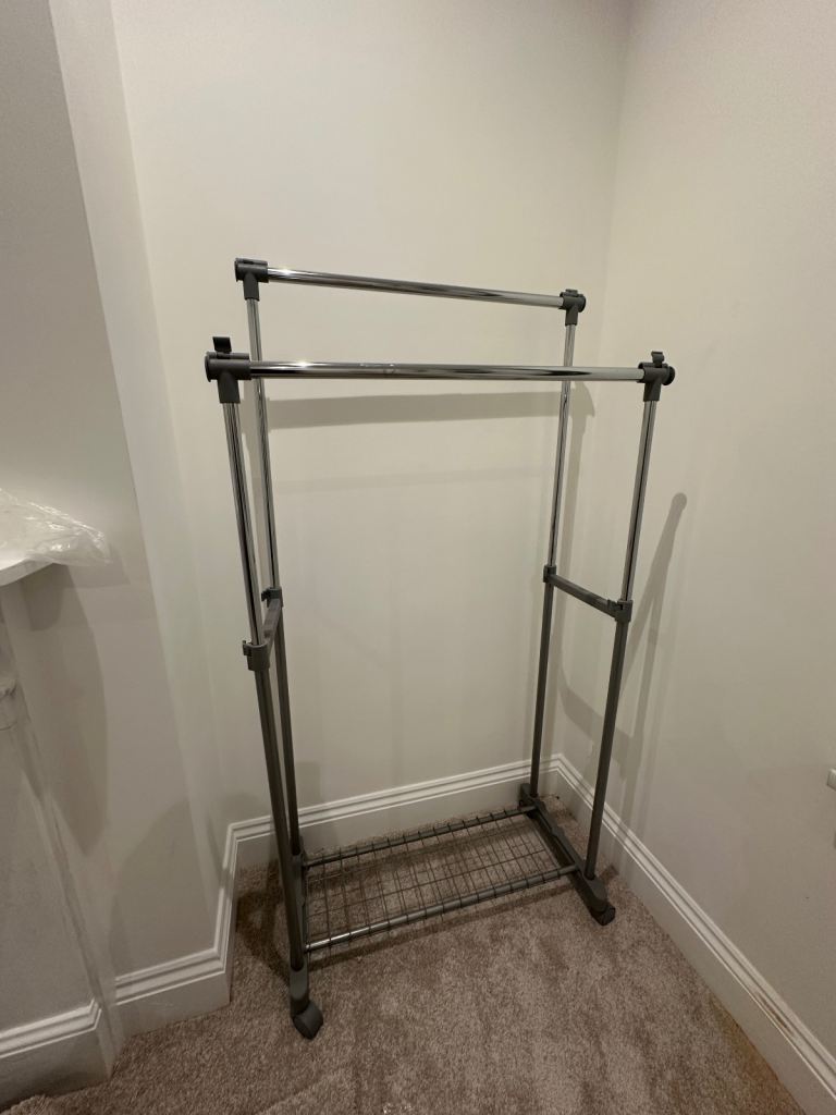 Clothes Rack with Shoe Compartment 