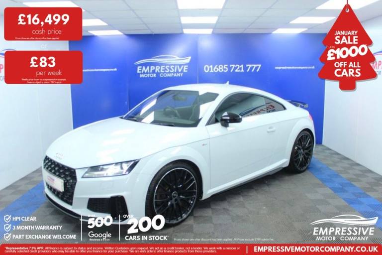 2019 19 AUDI TT 2.0 TFSI 40 BLACK EDITION COUPE 3DR PETROL S TRONIC EURO 6 (S/S)