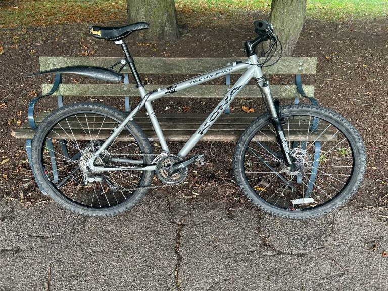 KONA FIRE MOUNTAIN mountain Bike 18" Frame 26er Wheels SILVER ONE CAREFUL OWNER!