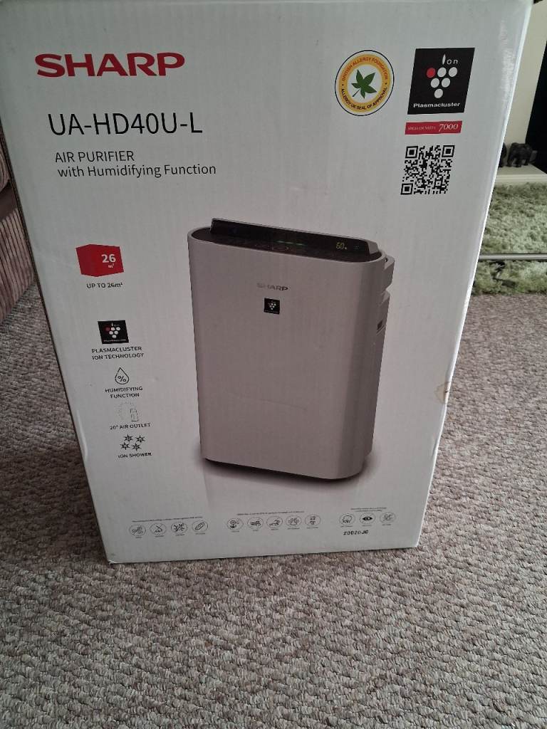 Sharp UA-HD40U-L Air Purifier with Humidifying function.