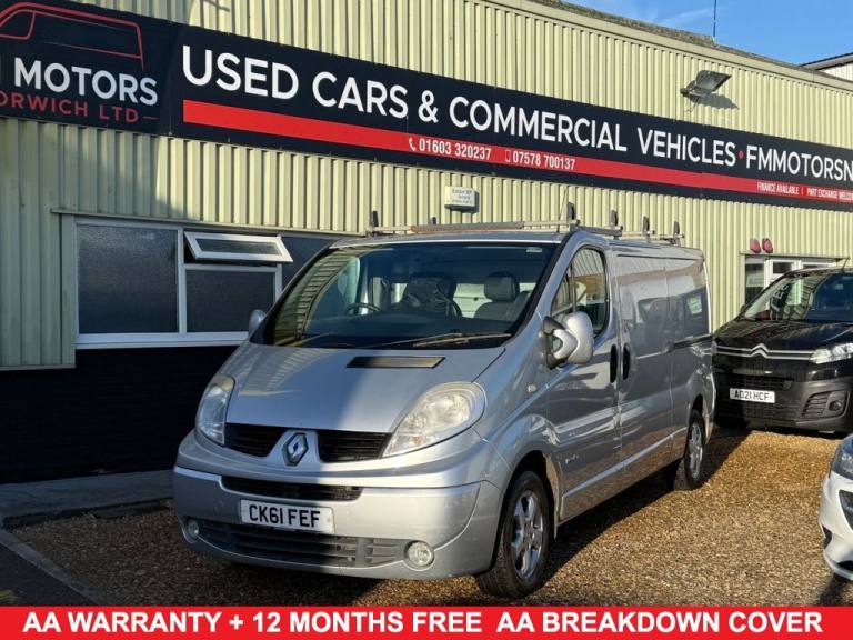2011 61 RENAULT TRAFIC 2.5 DCI LL29 SPORT PANEL VAN 4DR DIESEL MANUAL L3 H1 (PHA