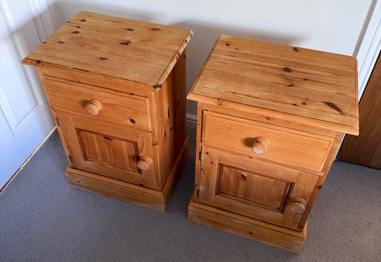 Pine Cabinets with draw and cupboard 