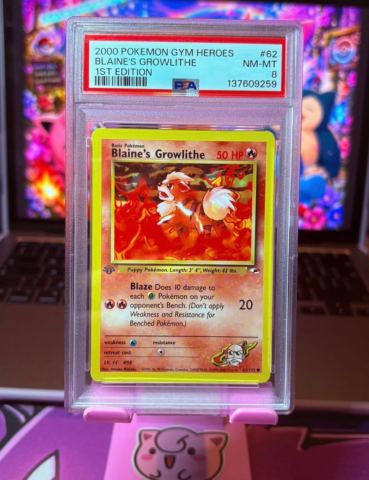 rare growlithe card  Promo B (PROMO-B) #77  Pokmon TCG Pocket shuffle your deck. Growlithe 1st Ed. 68/105 Neo