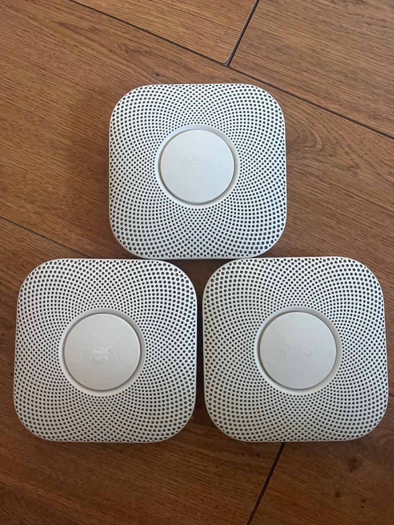 Nest Protect Smoke & Carbon Monoxide Alarms (3 Pack) – As Good As New