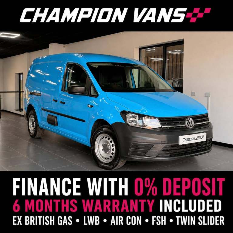 2016 Volkswagen Caddy Maxi 2.0 Ex British Gas ULEZ AC Twin Slider LWB Day Van