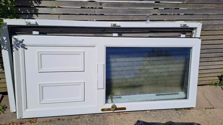 White upvc front door