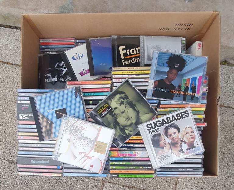 Box of CD's