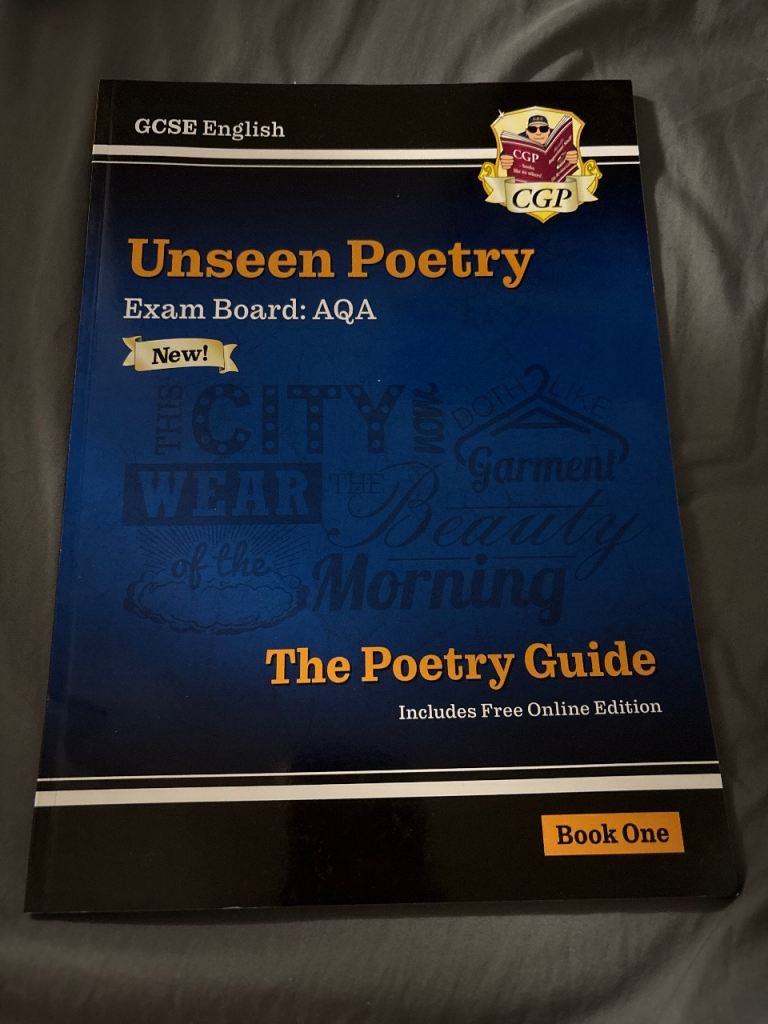 GCSE English Unseen Poetry Guide AQA - Book One, NEW!