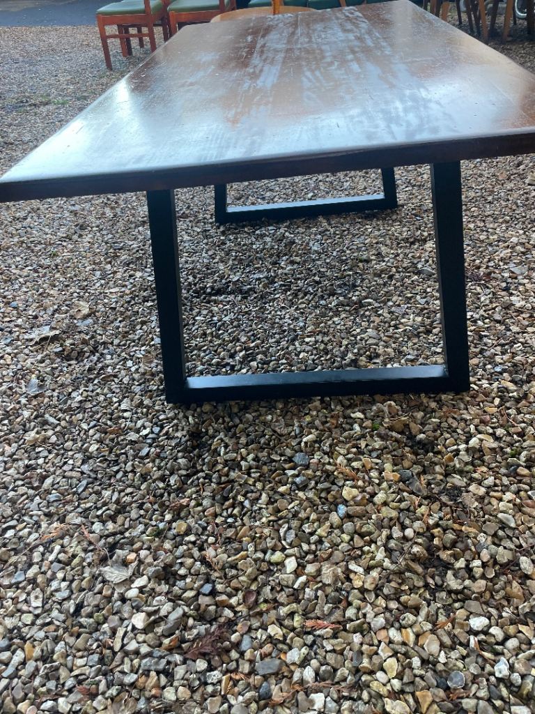 John Lewis vintage antique style industrial dining table 