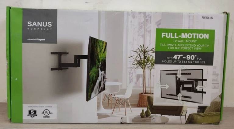 SANUS Full-motion TV Wall Mount (Unused)