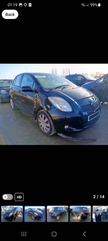 Toyota yaris 2008 breaking 