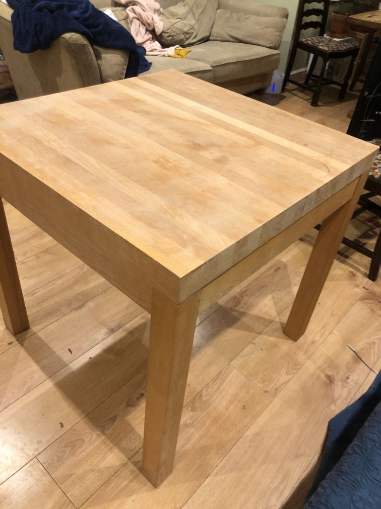 Butchers block dining table, Solid oak