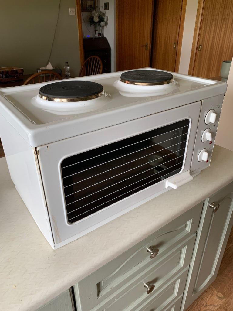 Tabletop 13 amp oven with 2 hobs
