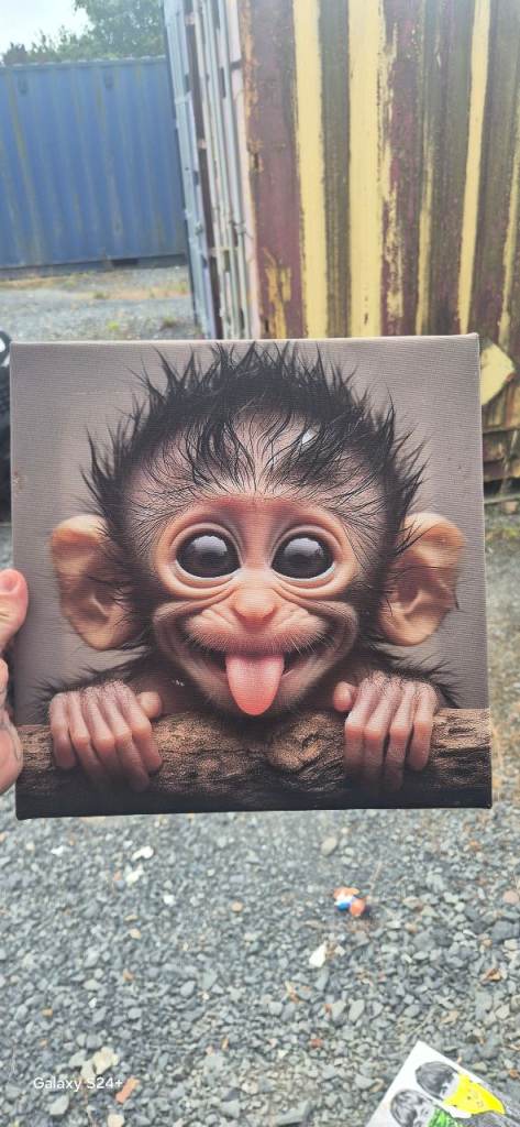 Cute Monkey Baby Canvas Prints – Brand New Wall Art