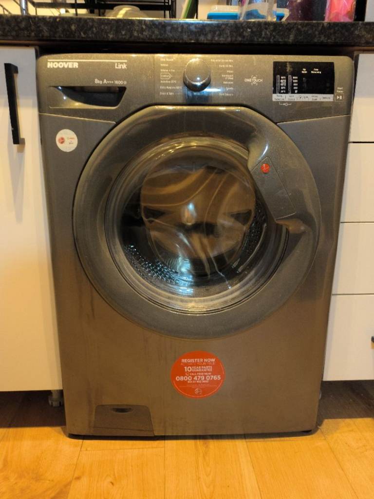 Hoover Link Washing Machine 9kg 1600 Spin – Grey, Good Condition