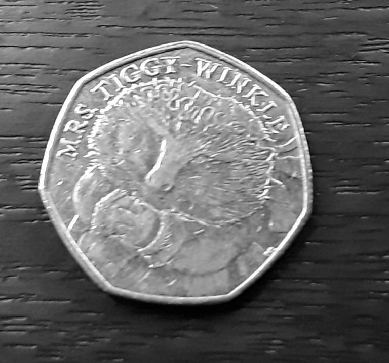 Rare and sought after 50p coins.