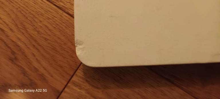 Slim marble side table 