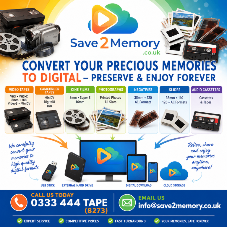📼 Those old Video tapes won't last forever. Digital Transfer/Conversion 