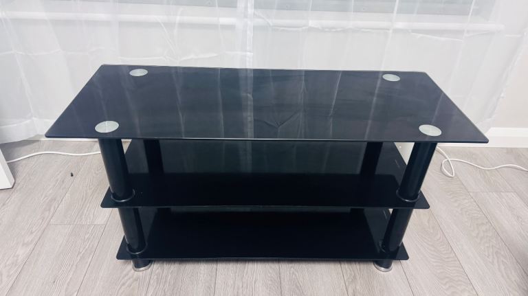 Glass TV stand
