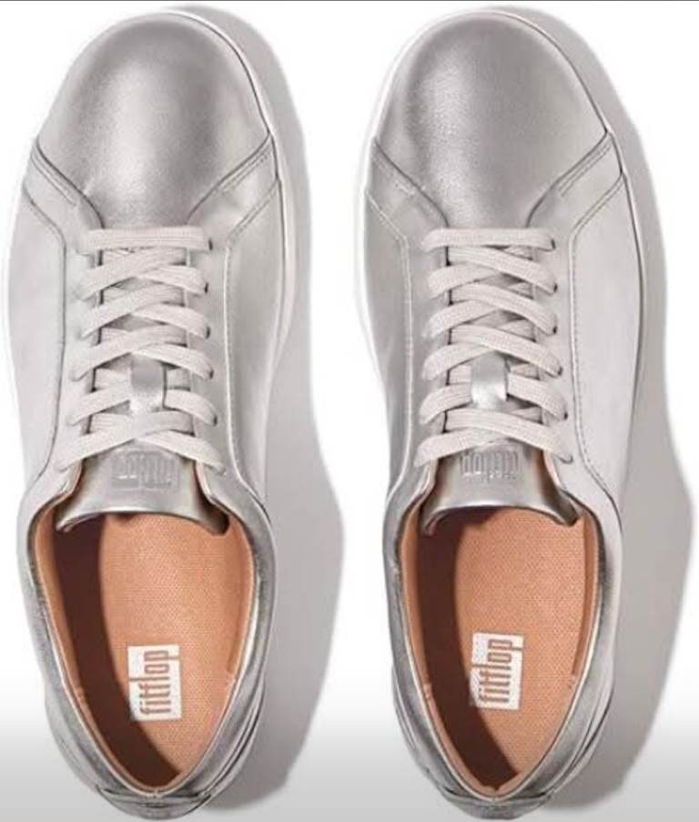 Fitflop Women's Rally Tennis Sneaker - Leather - Updated Trainers  SIZE: UK 7 