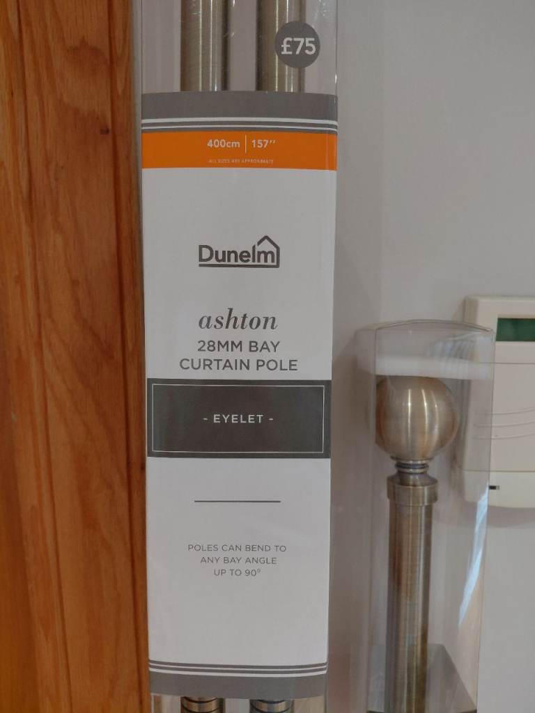 Dunelm Ashton Curtain Pole Brand New