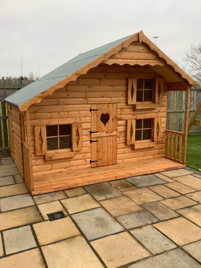 8x10 Upstairs playhouse 20mm Log 