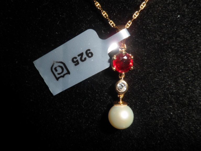 Malagasy ruby pendant