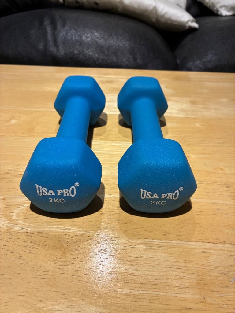 Pair of 2KG dumbbells 