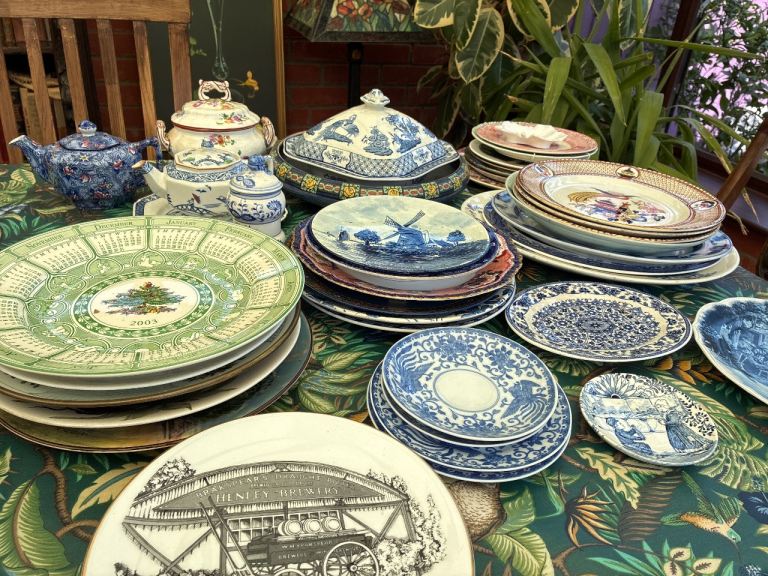 Huge vintage/ Antique china lot plates/bowls