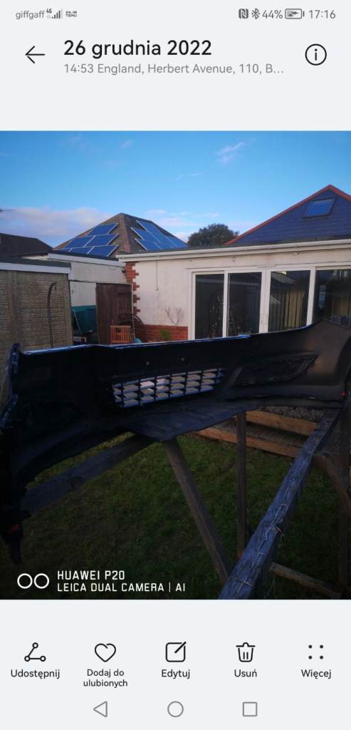 Vouxhall astra H 2006 front bumper 