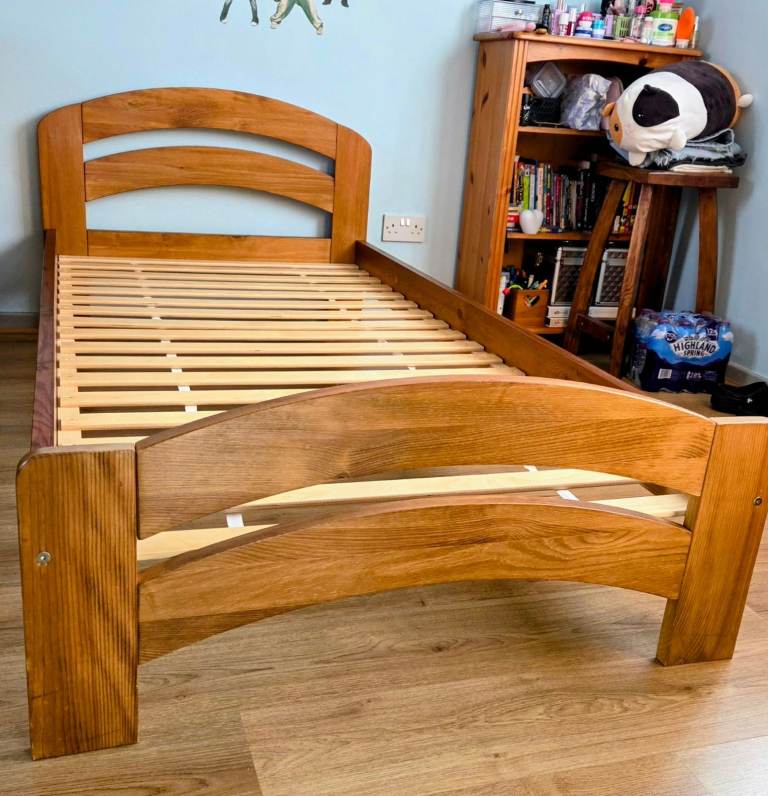 Nodax SINGLE Wooden Bed Frame with Mattress