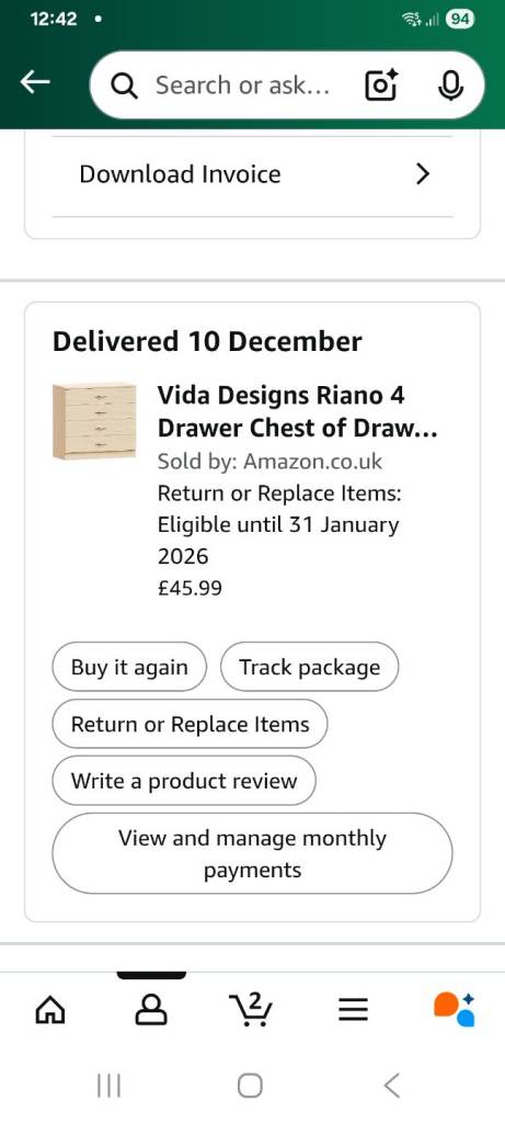 image for Brand new 4 draw unit.